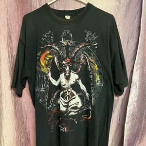 Vintage 90’s baphomet t shirt